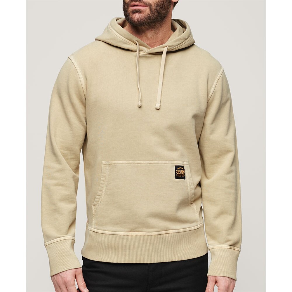 

Толстовка Superdry Contrast Stitch Relaxed Full Zip, бежевый