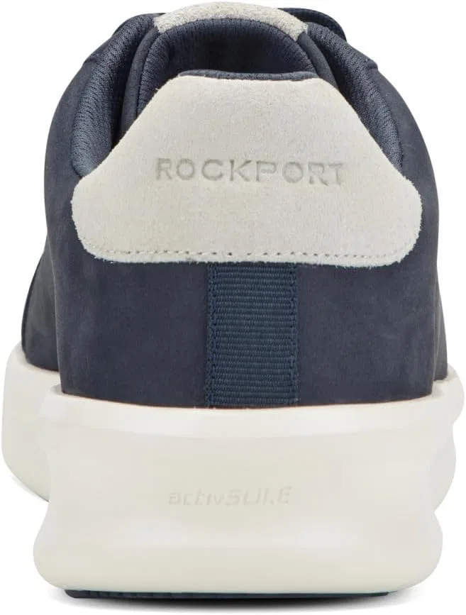 Мужские кроссовки Rockport Lite Court Trainers, Nubuck Leather Dark Blue — фото 2