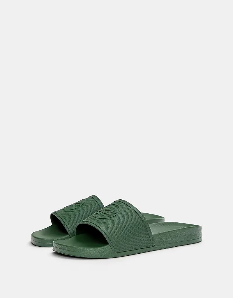 

Прорезиненные пляжные сандалии STWD Pull&Bear зеленого цвета