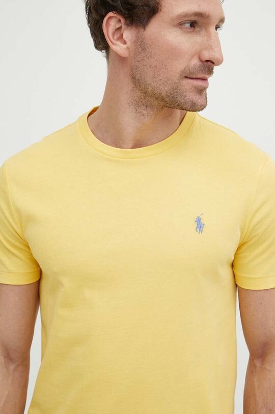 

Хлопковая футболка Polo Ralph Lauren, желтый