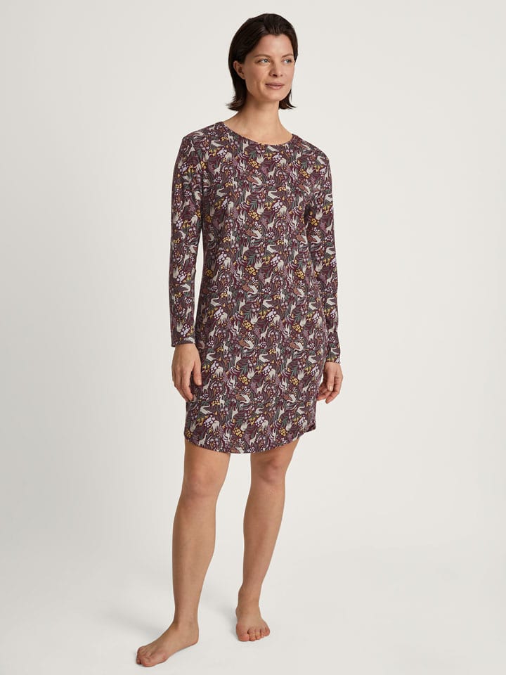 

Calida Ночная рубашка цвета бордо/зеленый