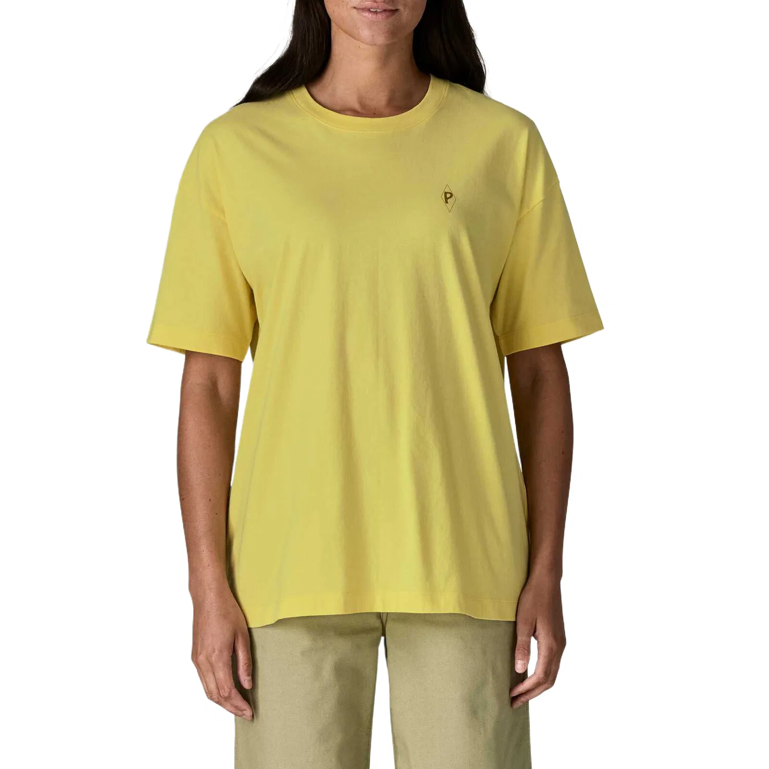 Женская футболка с опущенным плечом Drop Shoulder Sleeve Patagonia, Lemon Zest — фото 4