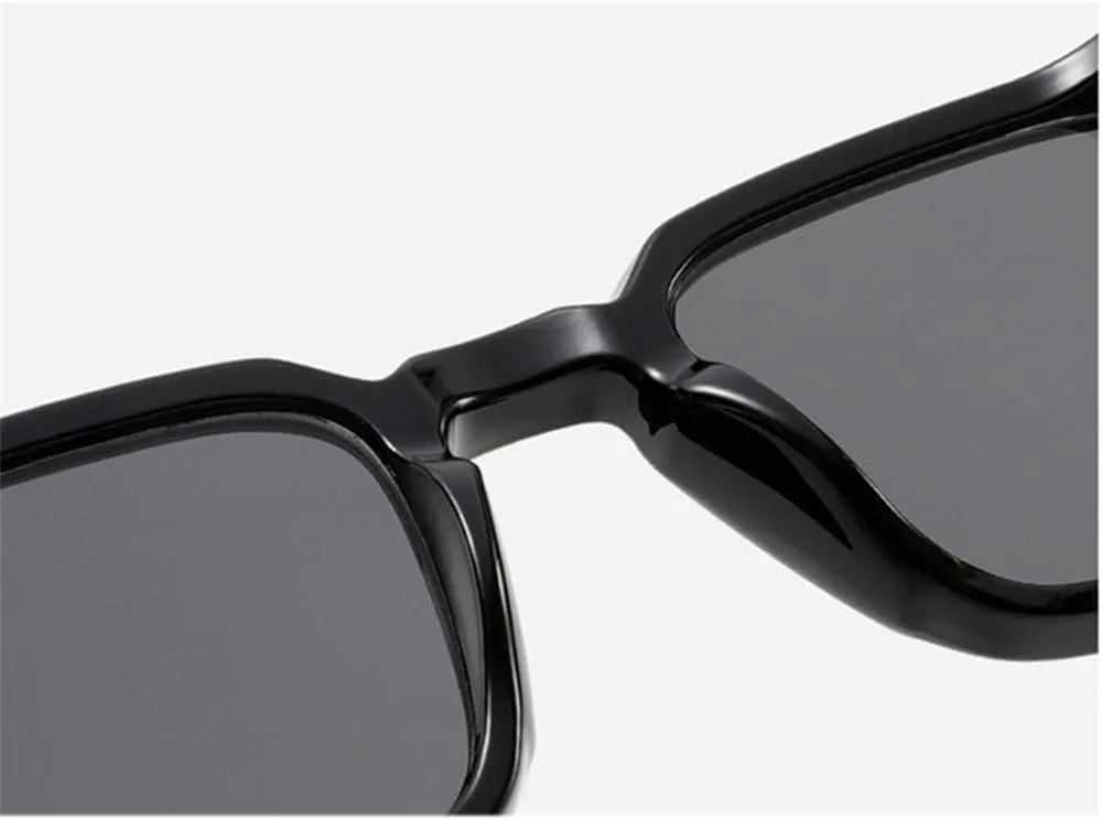 

Солнцезащитные очки Retro Rivets для мужчин, солнцезащитные очки с градиентным зеркальным покрытием и защитой от УФ-излучения UV400 для женщин generic, Black Grey