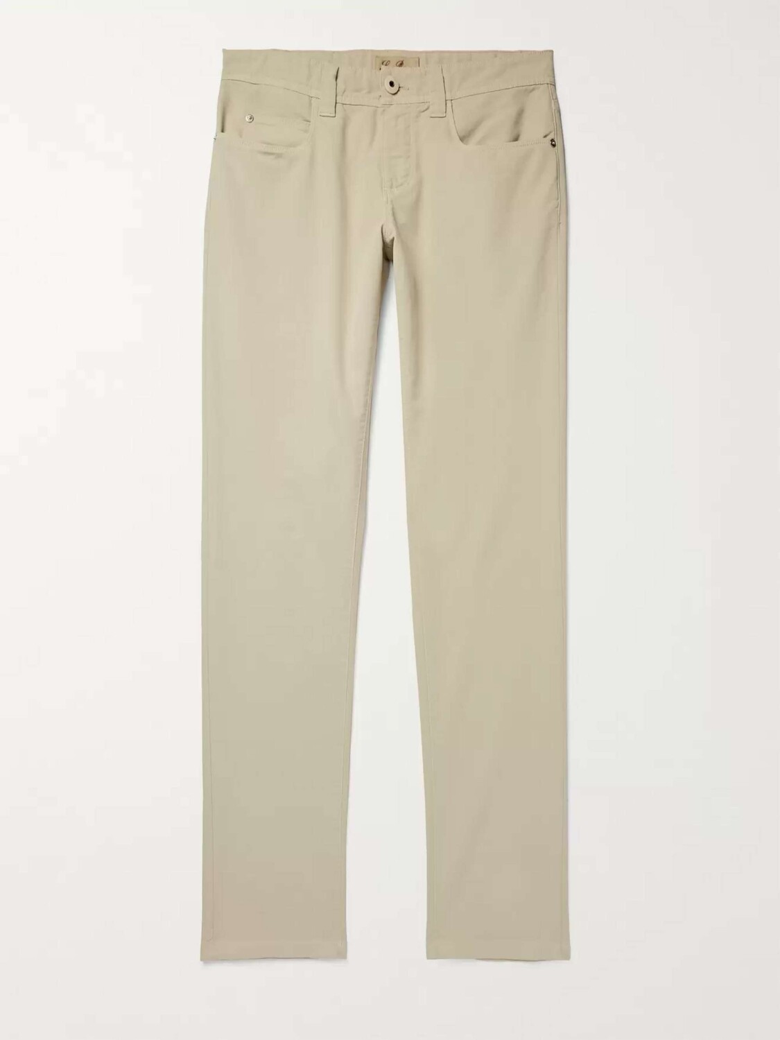 

Брюки Slim-Fit из эластичного хлопка LORO PIANA, песочный