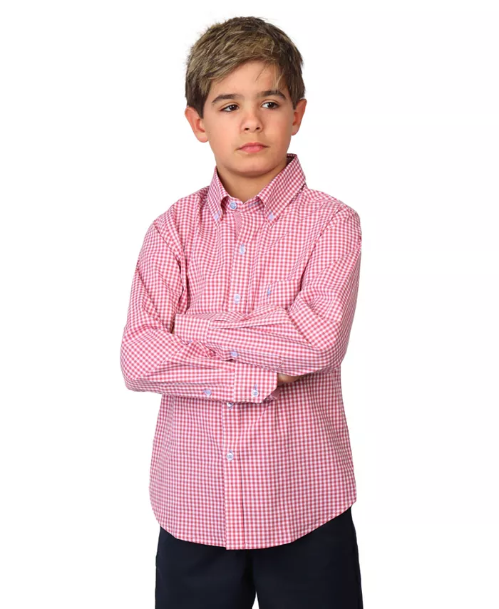 

Рубашка с длинным рукавом Big Boys Signature Gingham Tailorbyrd, красный