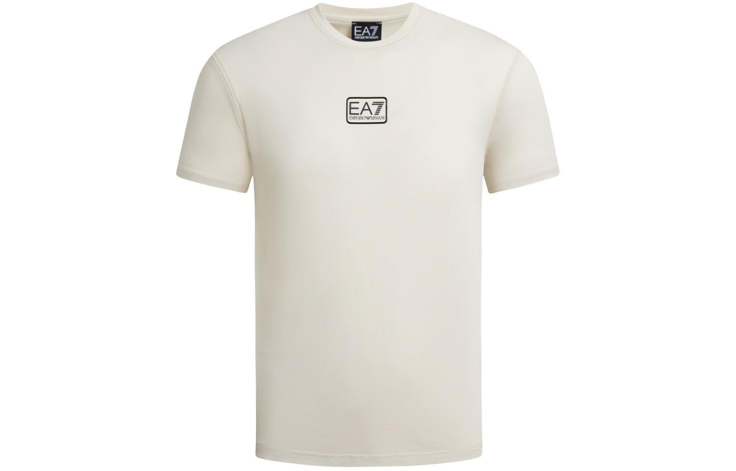 Футболка мужская EA7 SS24 абрикосовая EMPORIO ARMANI — фото 2