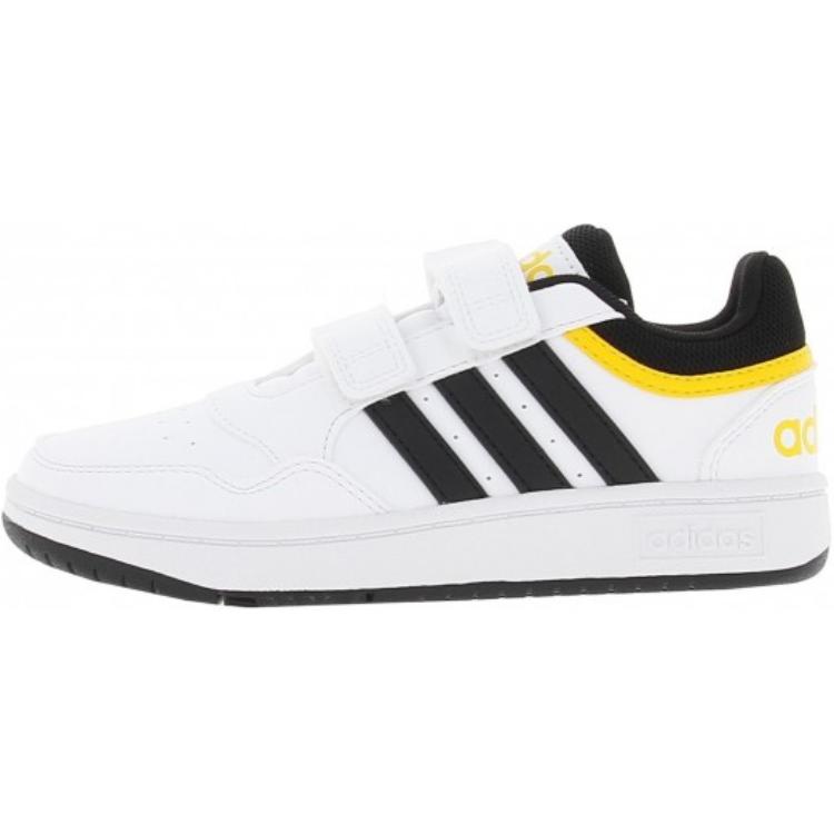 

Обувь для скейтбординга Hoops 3.0 Kids" для дошкольников Adidas, цвет White/Black/Yellow