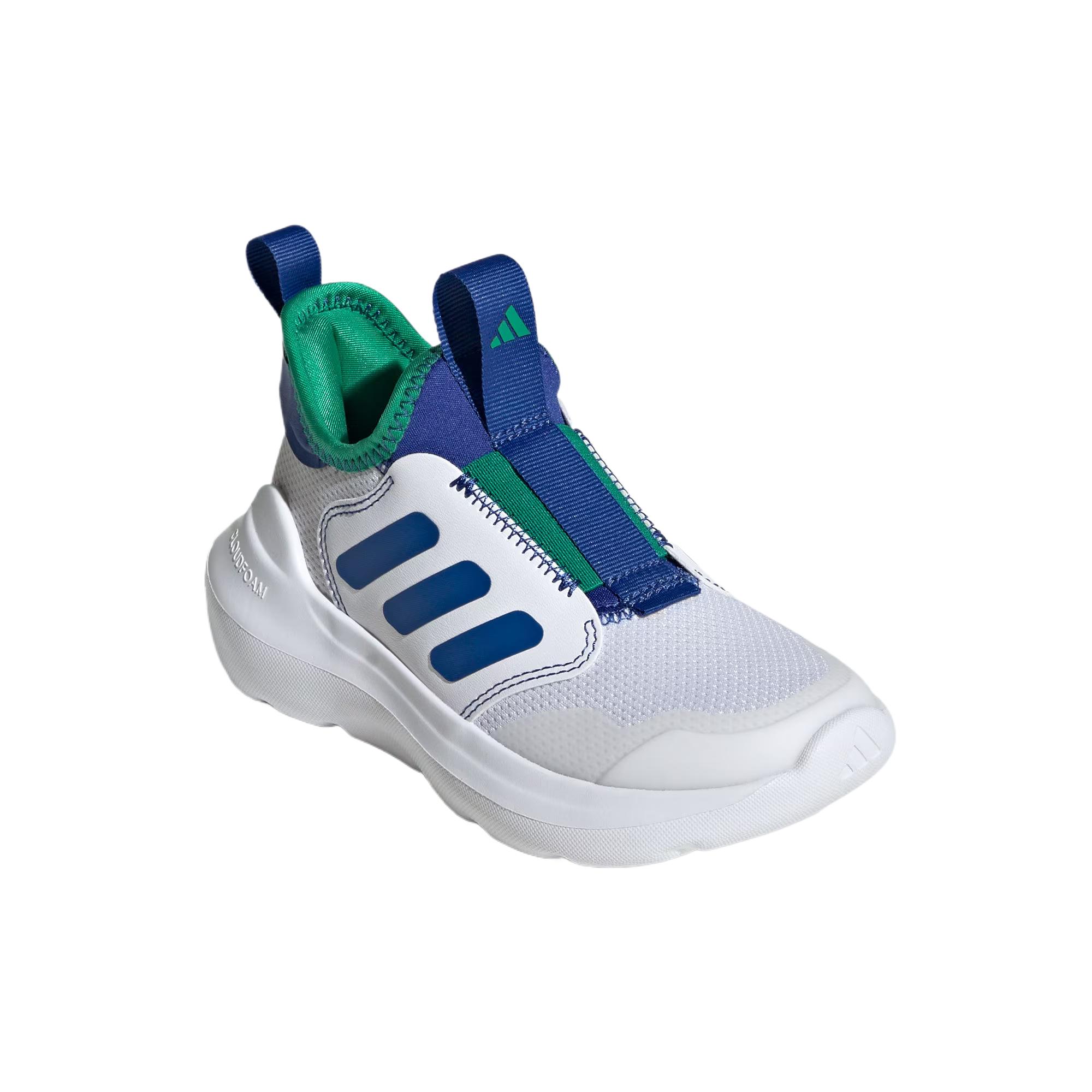 ТЕНСАУР устойчивые к истиранию детские повседневные кроссовки Adidas, синий/белый/зеленый — фото 4