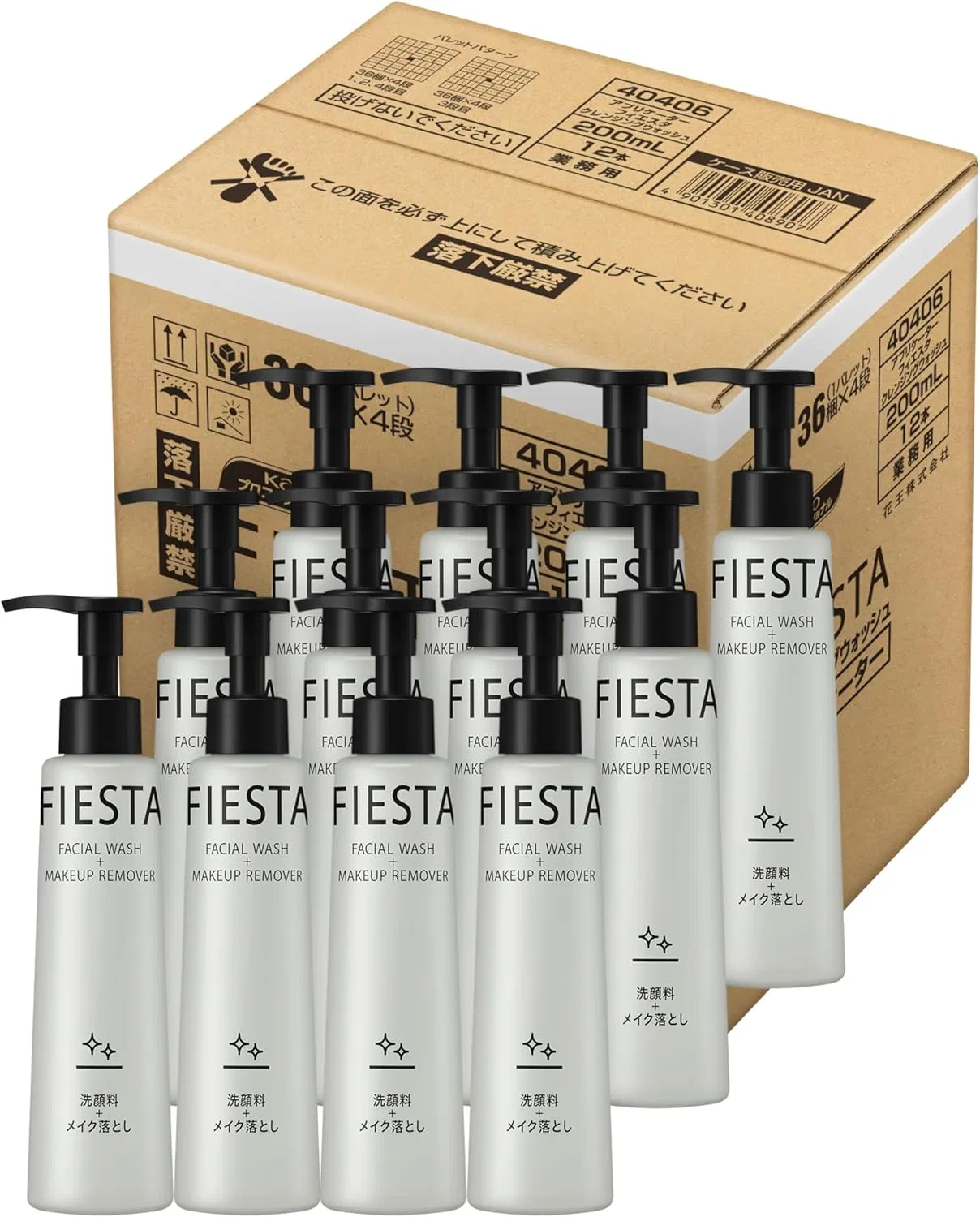 Средство для снятия макияжа Kao Pro Series — Fiesta Cleansing Wash, , розовый, 200 мл