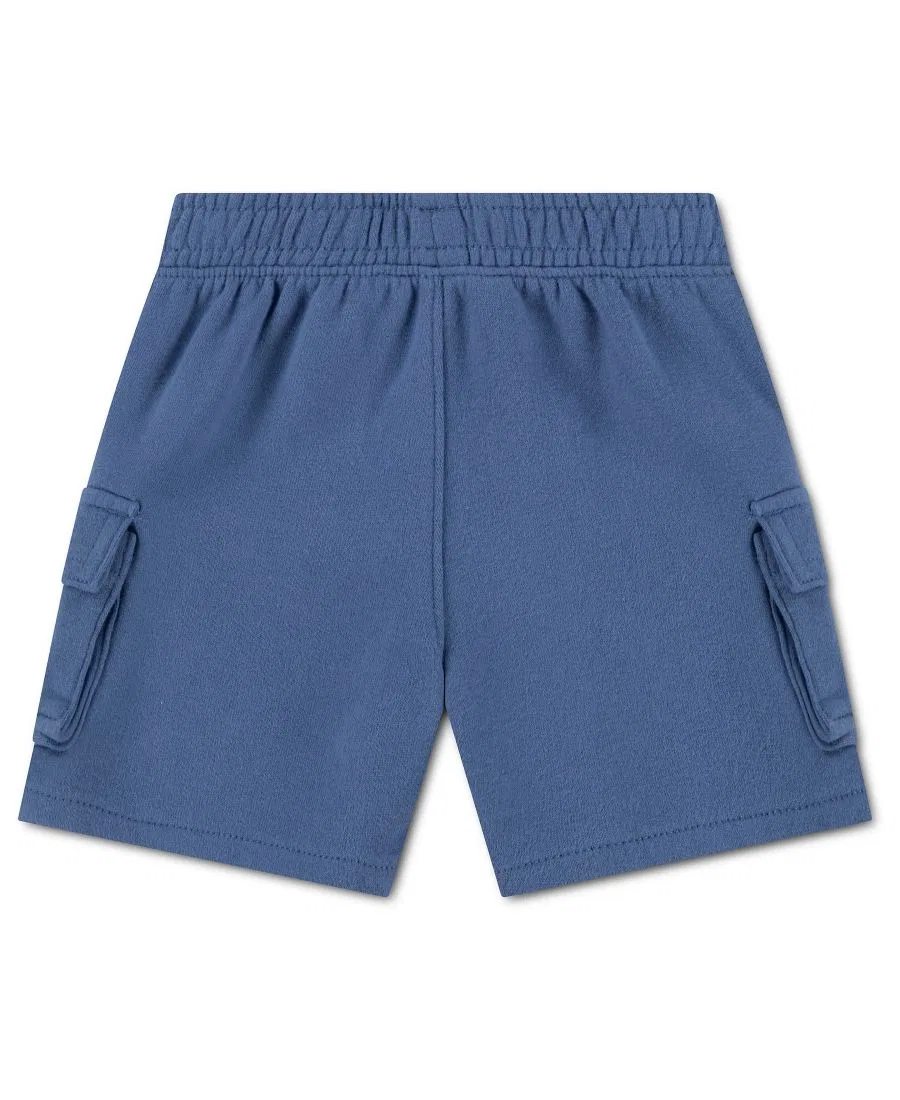 Детские флисовые шорты-карго для мальчиков Abercrombie Kids, синий — фото 2