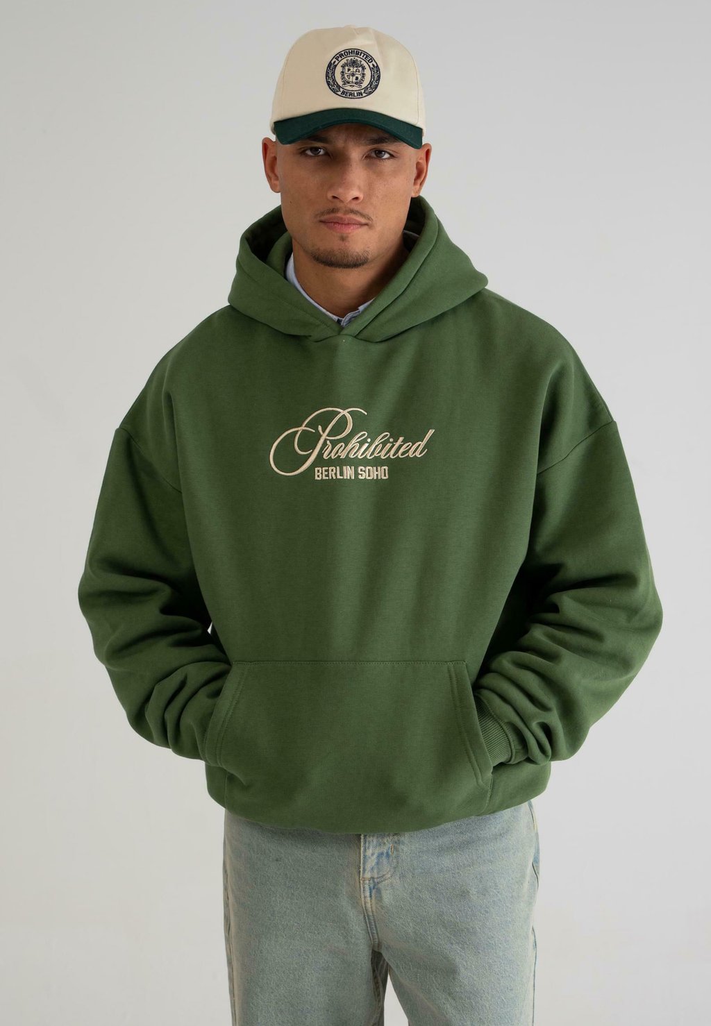 

Толстовка Hoodie PROHIBITED, зеленый