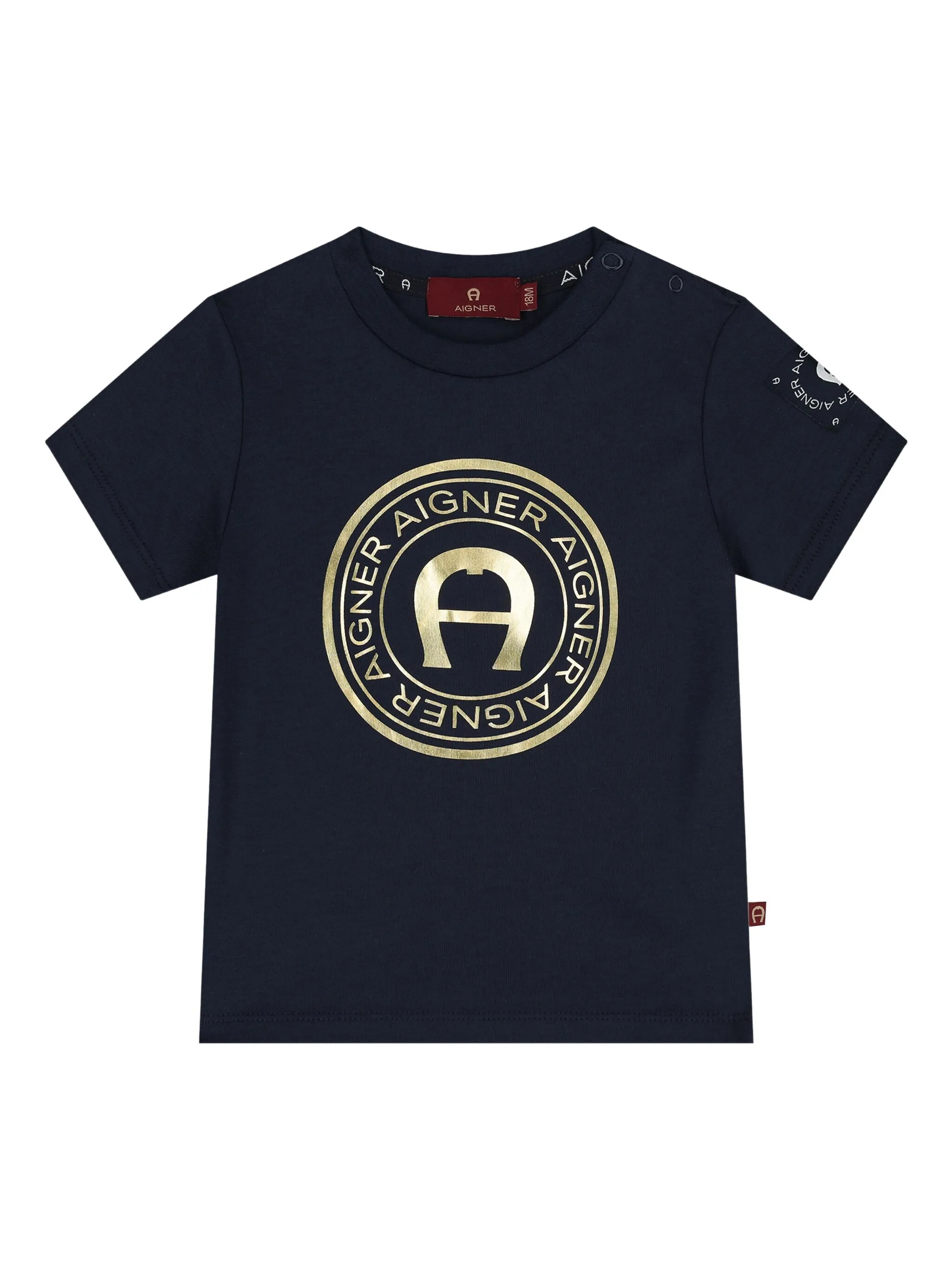 

Футболка с логотипом Aigner Kids, черный