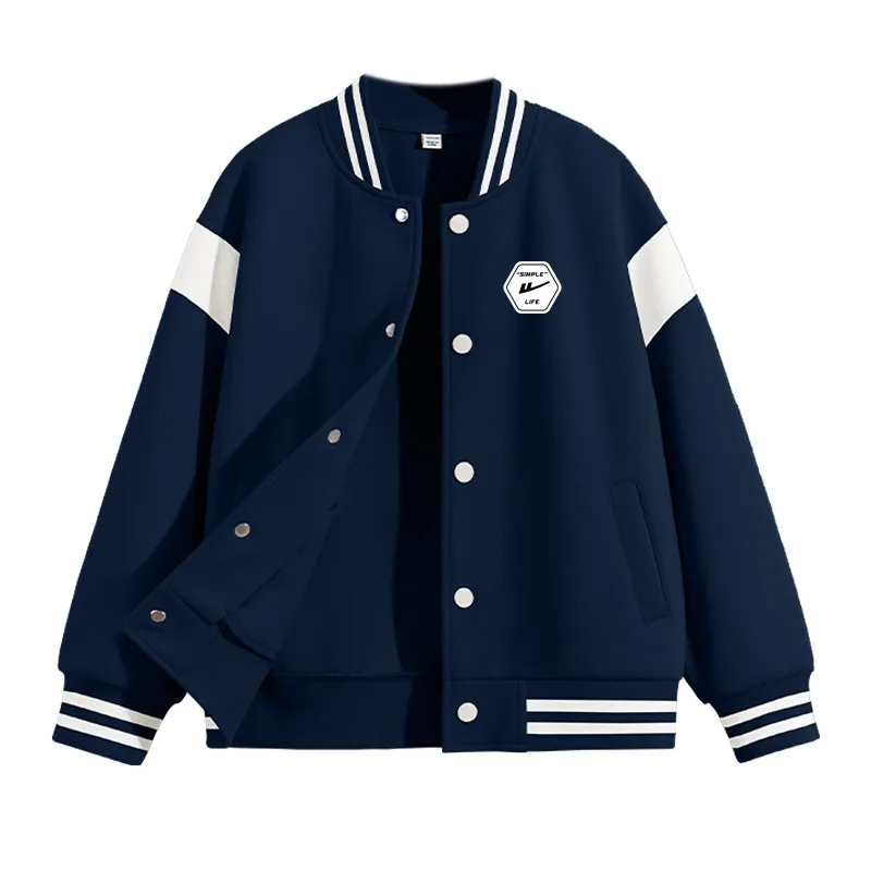 Детская бейсбольная майка со стойкой WARRIOR, Navy Blue/H Hexagon Black Text K