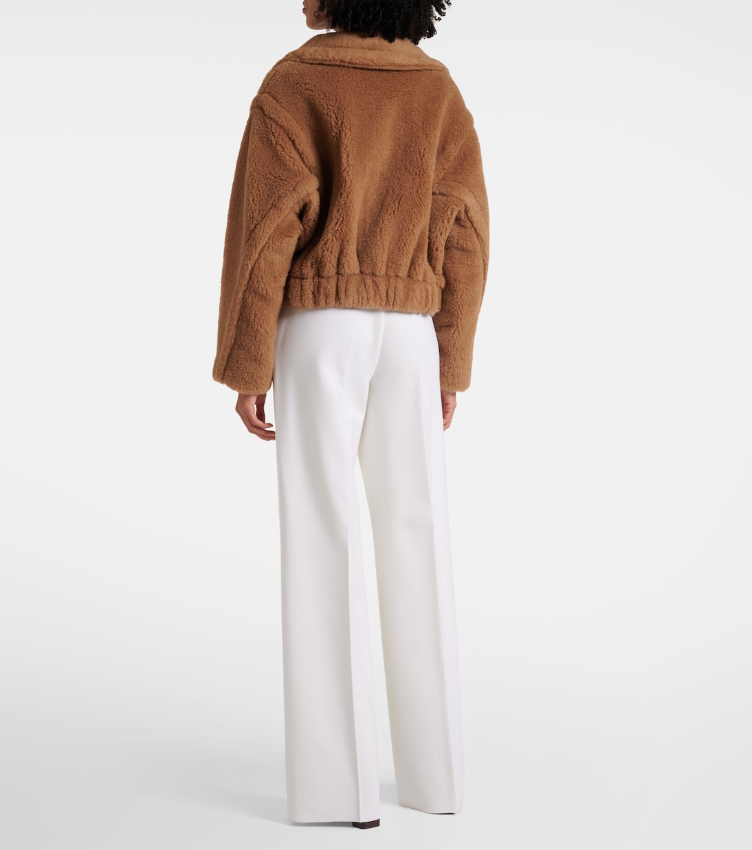 Пальто из верблюжьей шерсти и шелка Гардоне Max Mara, Cammello — фото 3