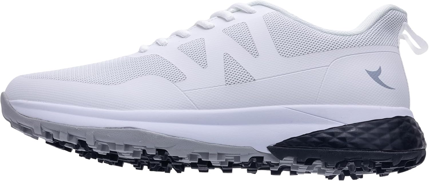 

Мужские гольф-ботинки с шипами, широкие, водонепроницаемые, легкие, противоскользящие, кроссовки для гольфа и прогулок Nrnhi, серый