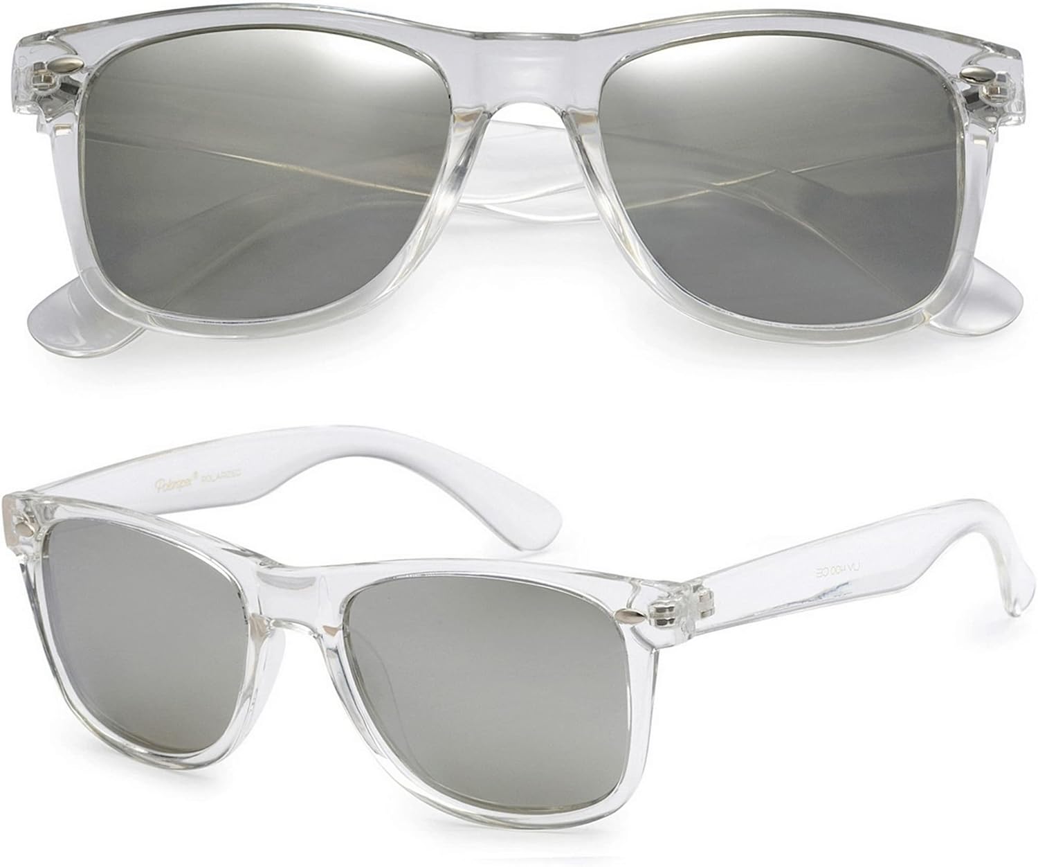 

Поляризованные солнцезащитные очки PolarSpex для мужчин и женщин – защита от УФ-излучения, прочные и легкие, в стиле ретро, ​​идеально подходят для вождения и рыбалки, Crystal | Ice Tech