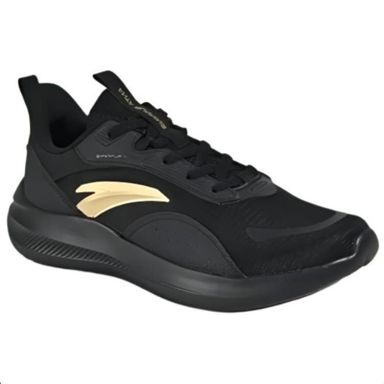 Anta Амортизирующие противоскользящие кроссовки Low-Top мужские черный золото, Black/Gold Metallic — фото 3