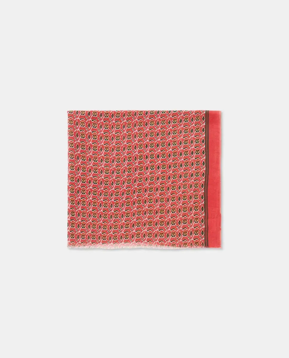 

Шарф с цветочным рисунком Tintoretto, красный