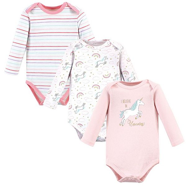 

Боди для девочки с длинным рукавом, хлопок, блестящий единорог, 6-9 месяцев Hudson Baby