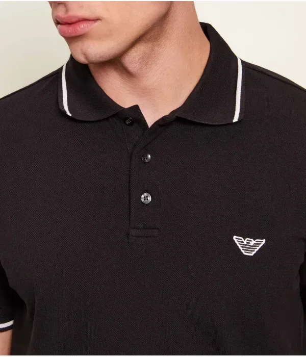 Полюс regular fit Emporio Armani, черный — фото 4