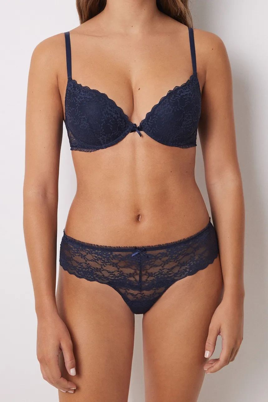 

Бразильские трусы DITSY HELANKAS women'secret, темно-синий
