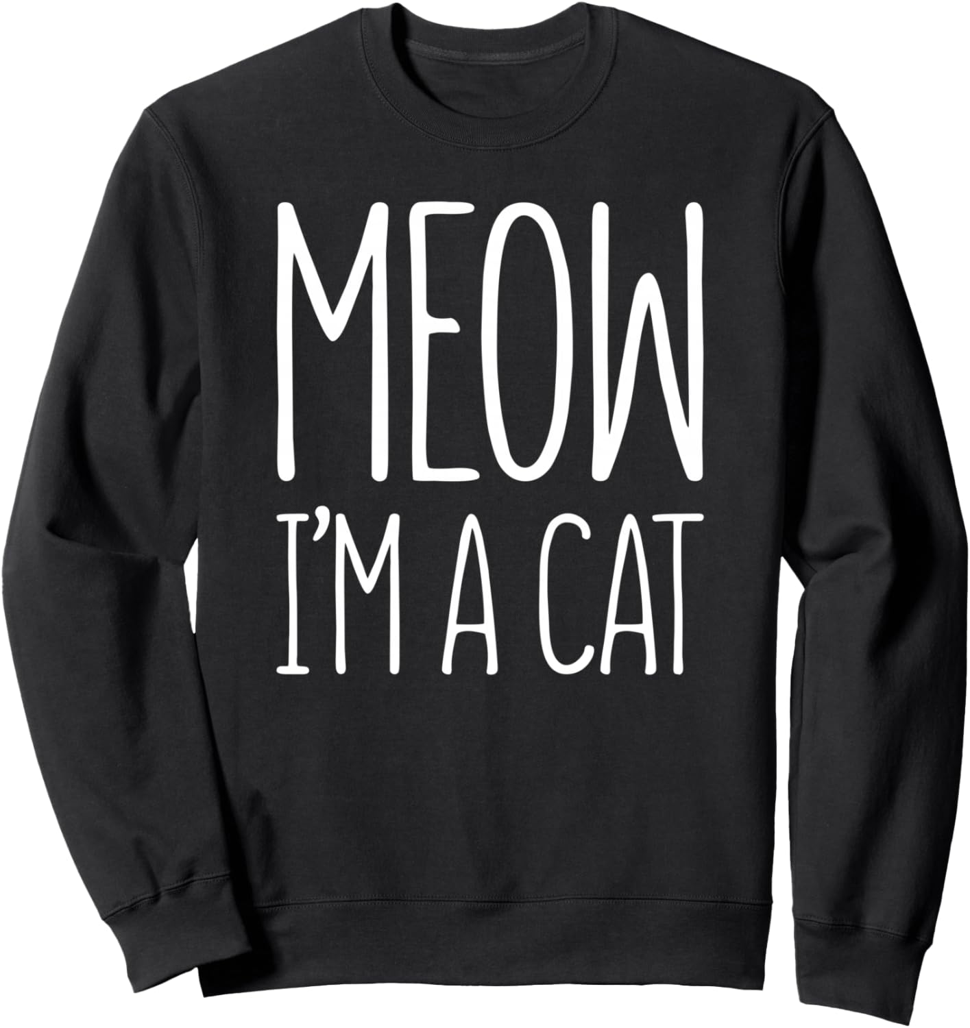 

Футболка «Мяу, я кот!» толстовка для костюма кота на Хэллоуин Meow Im A Cat Shirts, черный