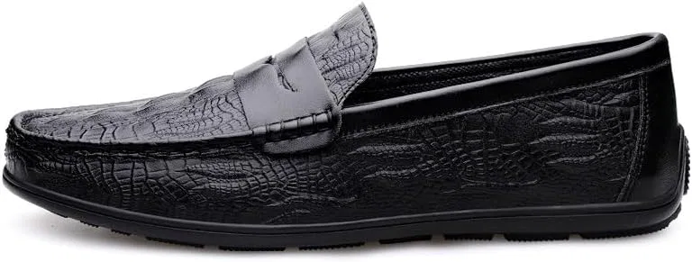 Лоферы с крокодиловым принтом, Black SayfuR — фото 4