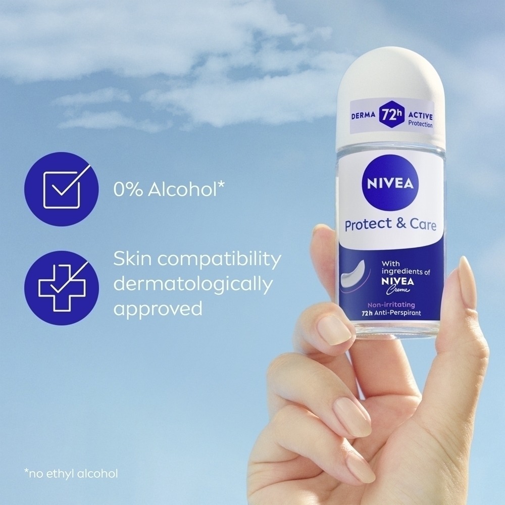 Роликовый антиперспирант Protect & Care для женщин Nivea, 50 мл — фото 4