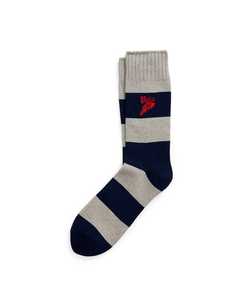 

Мужские короткие полосатые носки Polo Ralph Lauren, синий