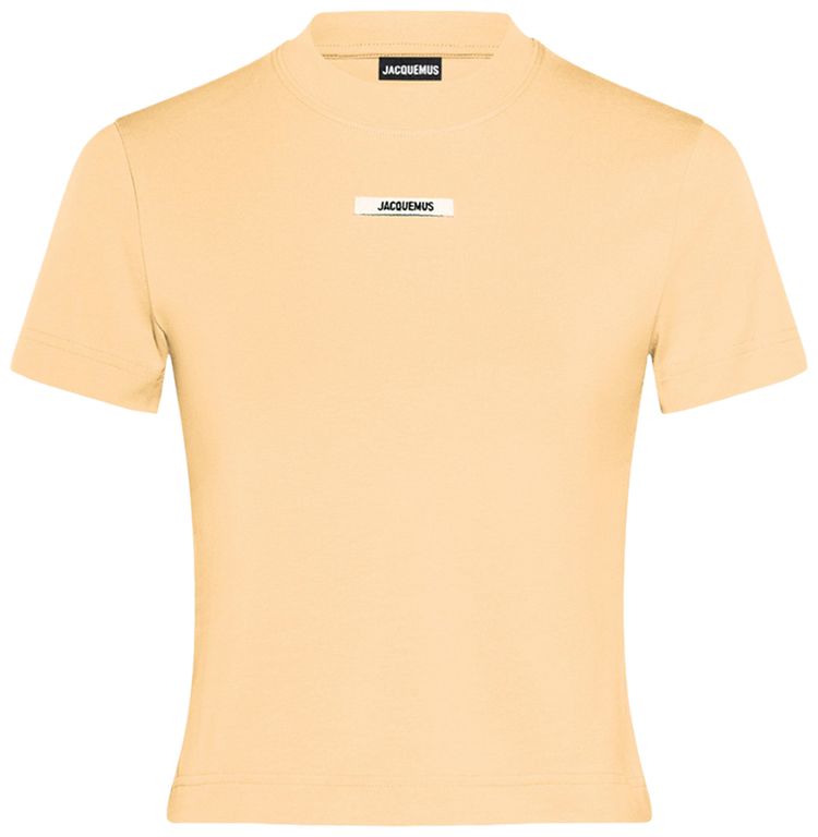 

Футболка Jacquemus Le T-Shirt Gros Grain 'Light Beige', загар