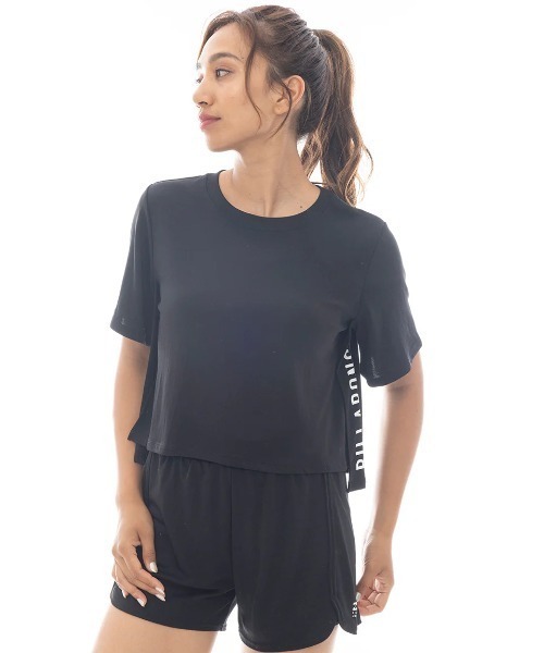 

Женская футболка укороченная, сетчатая, для активного отдыха Billabong, черный