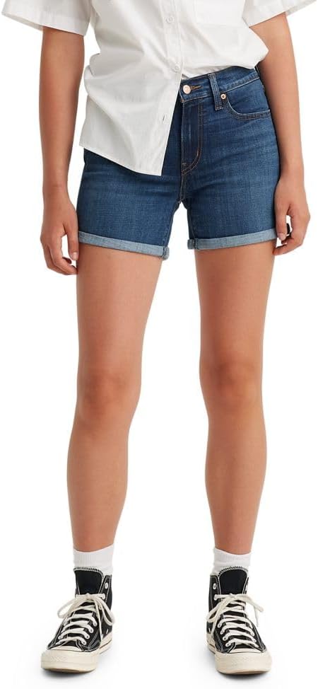 

Женские шорты Levi's средней длины, мягкий, чисто-белый, размер 32, Update Energy Vortex