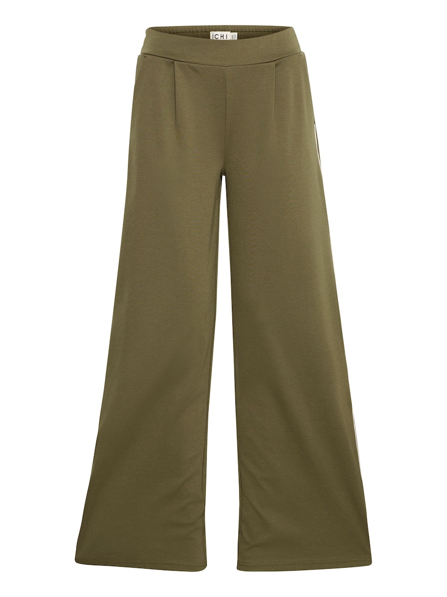 

Широкие брюки со складками спереди ICHI IXKate, оливковый