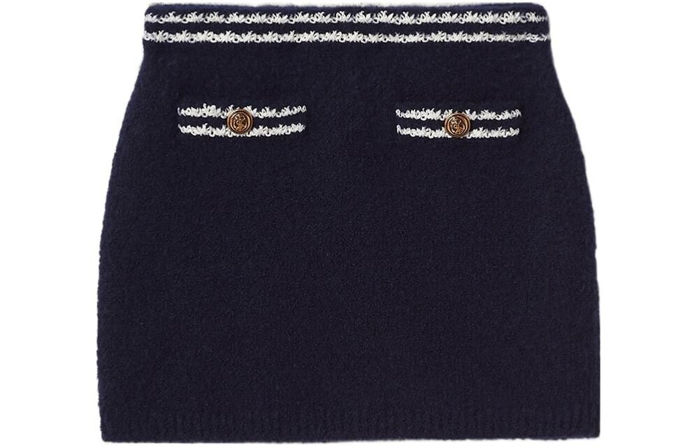 

Юбка повседневная женская синяя Miu Miu