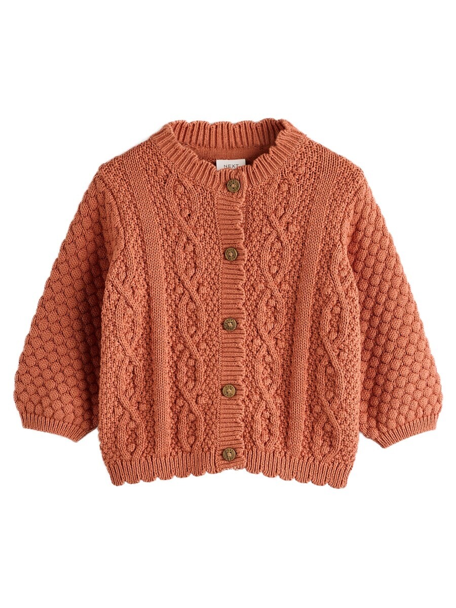 

Вязаный кардиган Next Knit Cardigan, коричневый