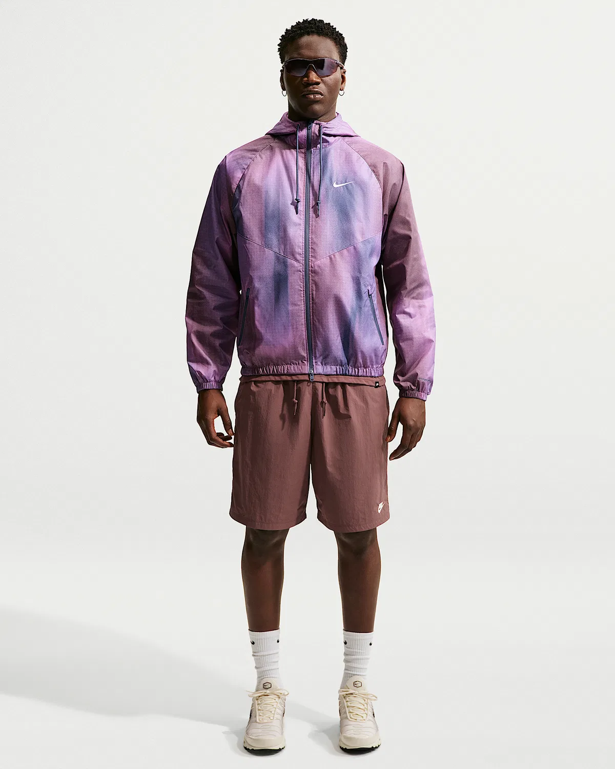 Мужская утепленная куртка Nike Windrunner "Sunset", Light Magenta/White — фото 4