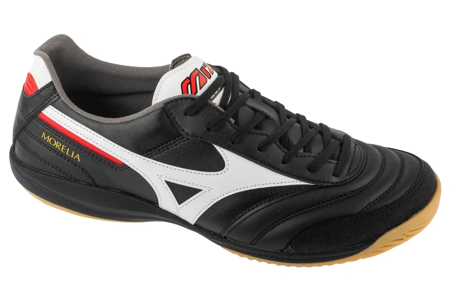 Кроссовки для зала, кожаные, Mizuno, черный