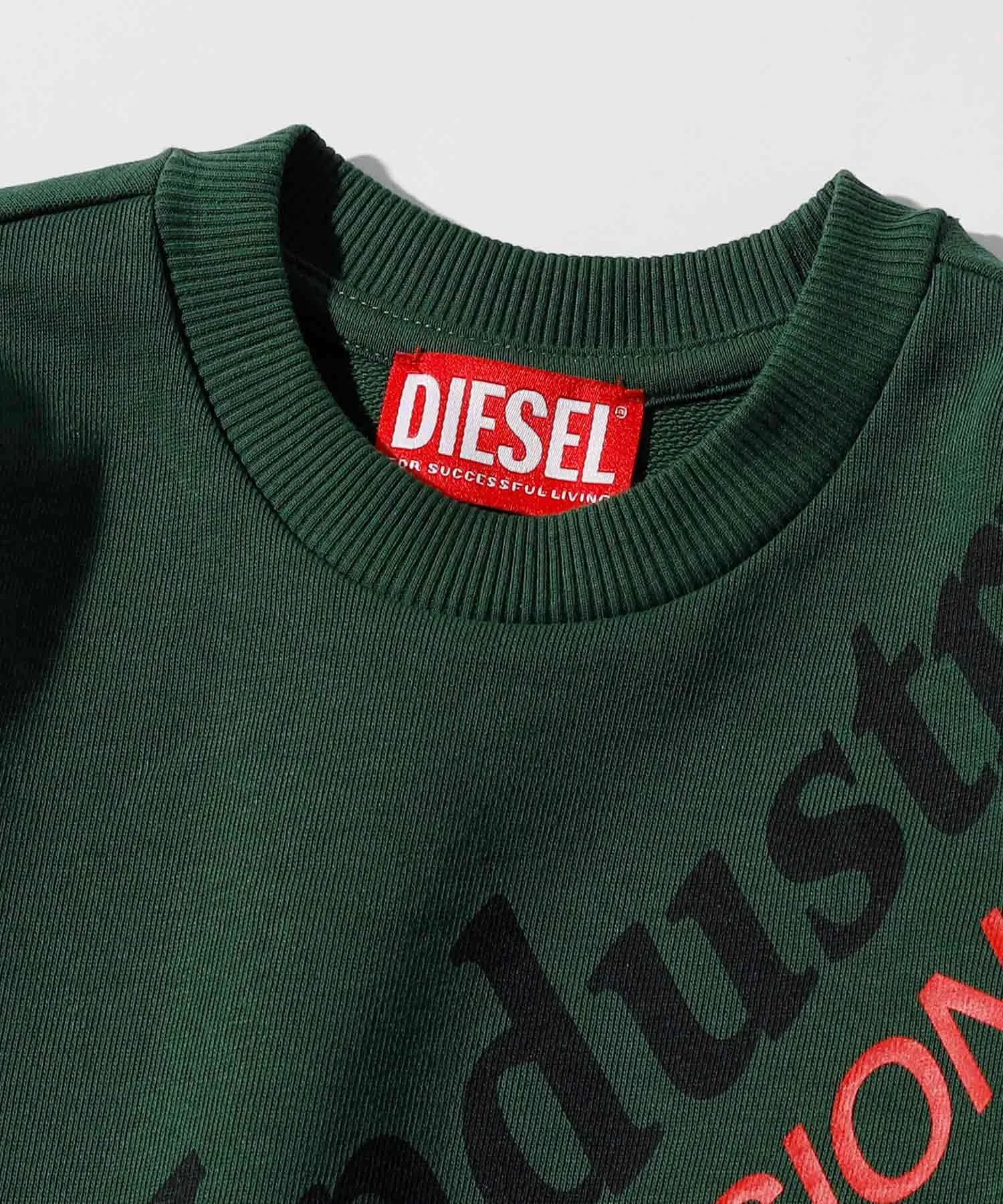 Детская толстовка с длинными рукавами и логотипом бренда DIESEL — фото 3