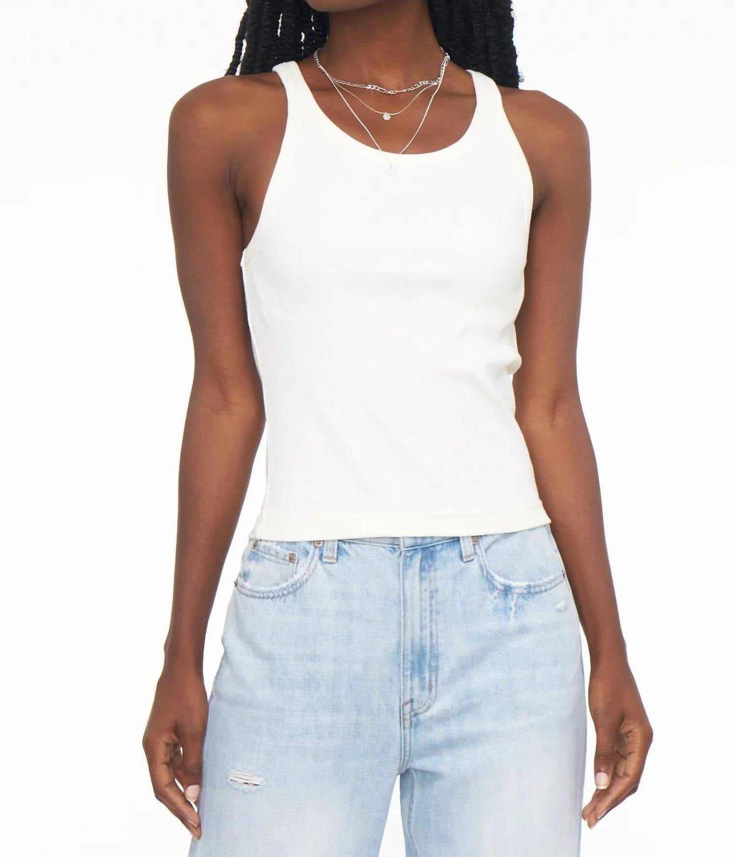 

Топ Alden Scoop Neck в цвете Vanilla PISTOLA
