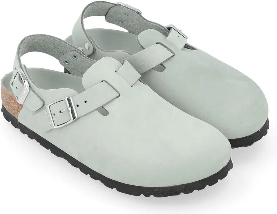Сандалии Birkenstock Tokyo Mule изготовлены из черной кожи — фото 4
