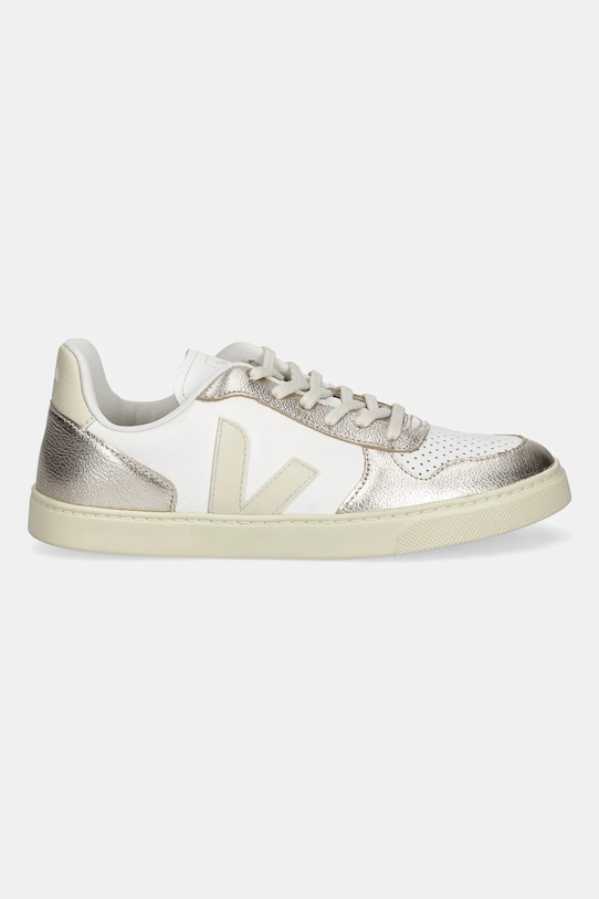 Детские кожаные кроссовки Small V-10 Laces Veja, золотой — фото 2