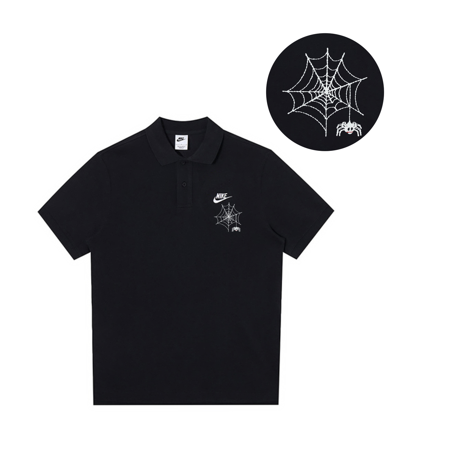 

Поло с логотипом Swoosh для мужчин Nike, черный