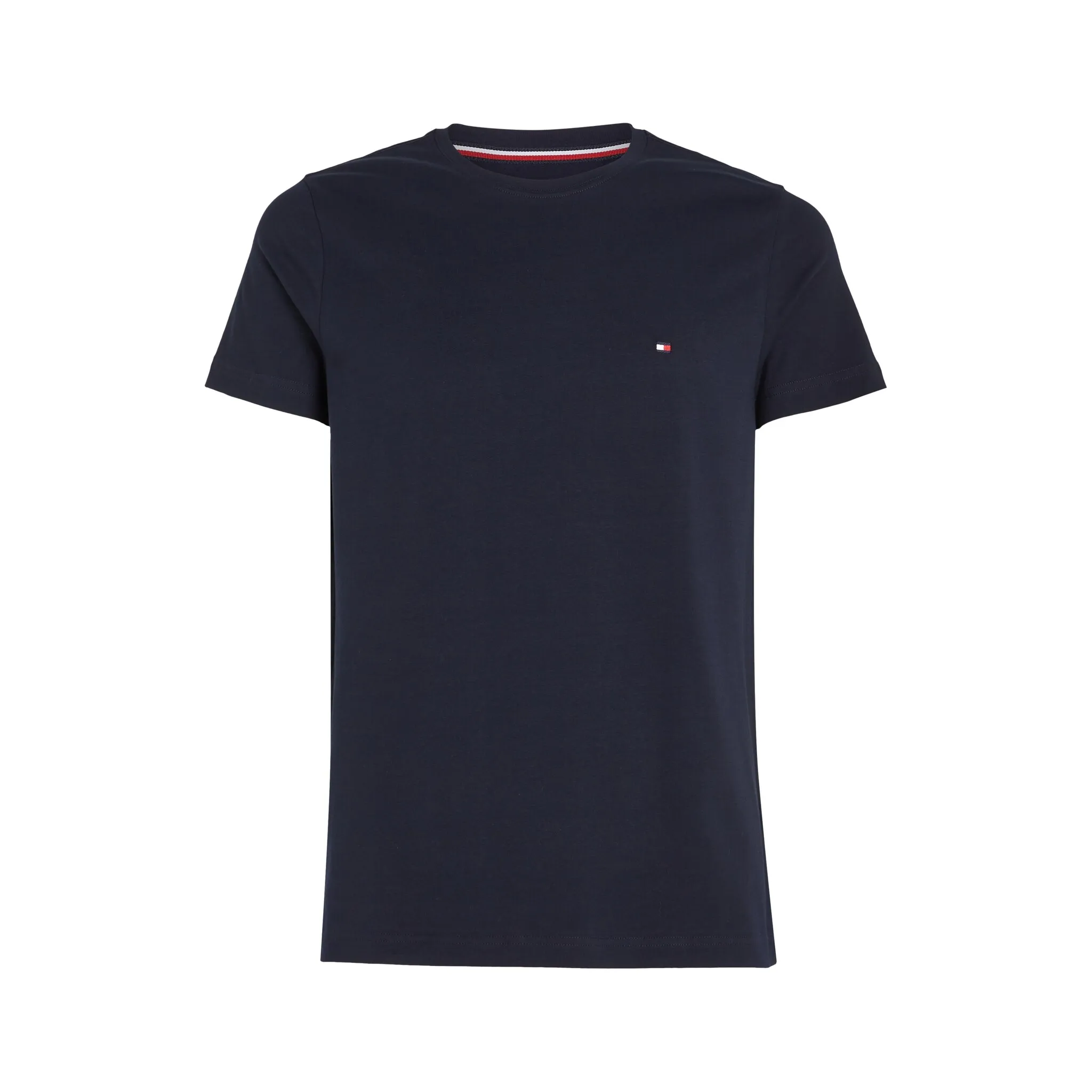 Футболка Tommy Hilfiger "CORE STRETCH SLIM C-NECK TEE", цвет морской волны — фото 4