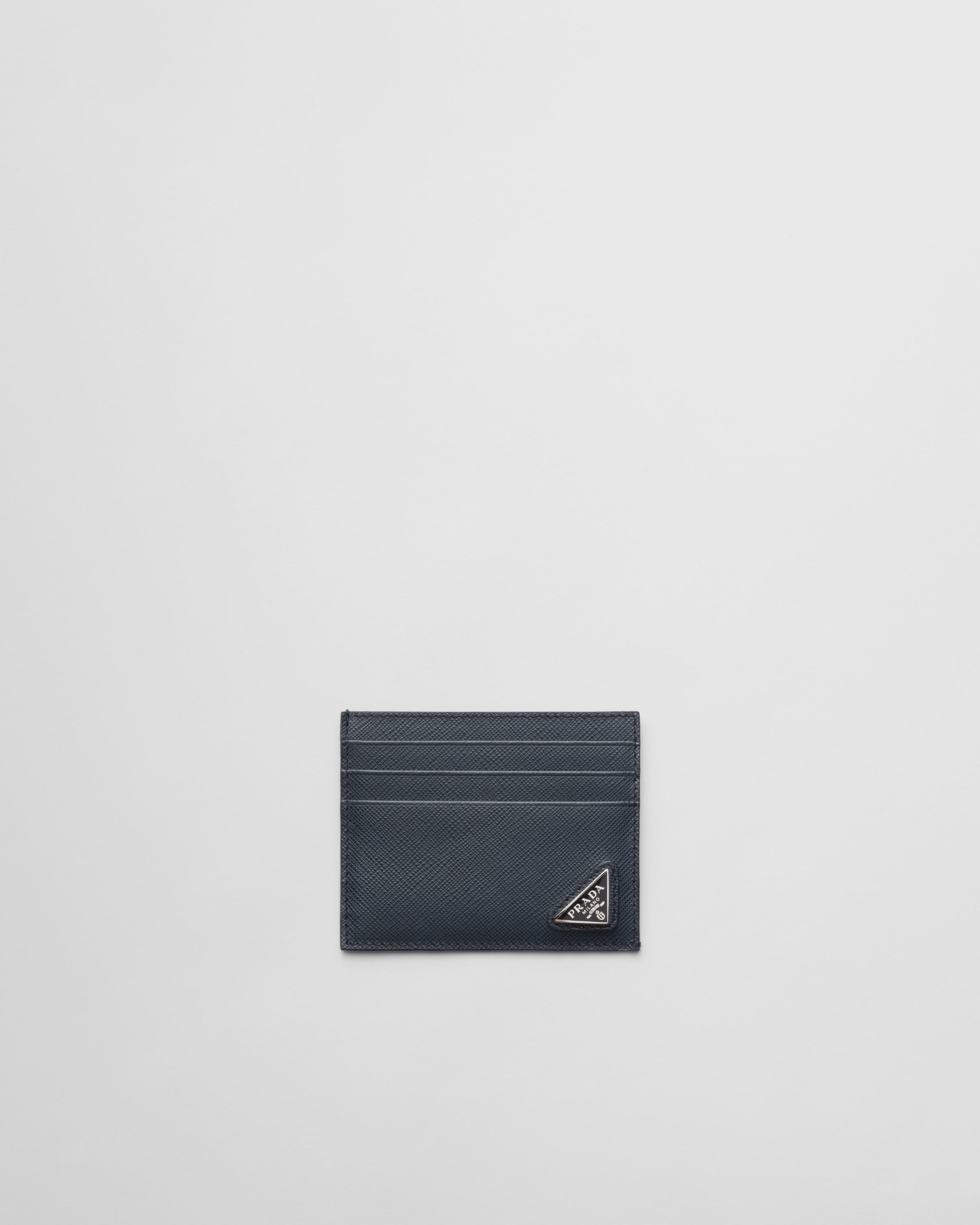 

Кардхолдер из сафьяновой кожи Prada, синий