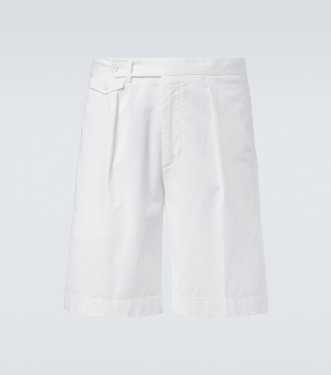 

Бермуды из хлопковой смесовой ткани Ralph Lauren Purple Label, Deckwash White