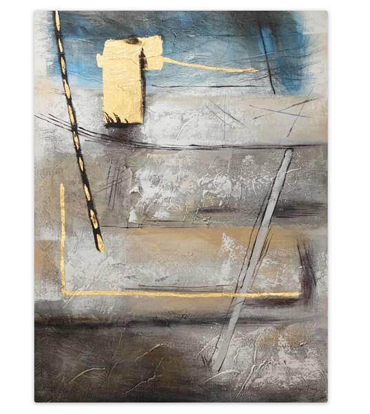 

Акриловая картина ручной работы KUNSTLOFT Deserted Landscape, серый