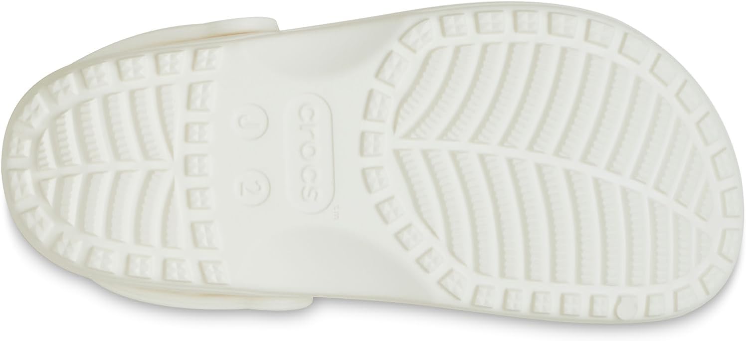 Детские кроксы Crocs с классическим цветочным дизайном, Chalk — фото 3
