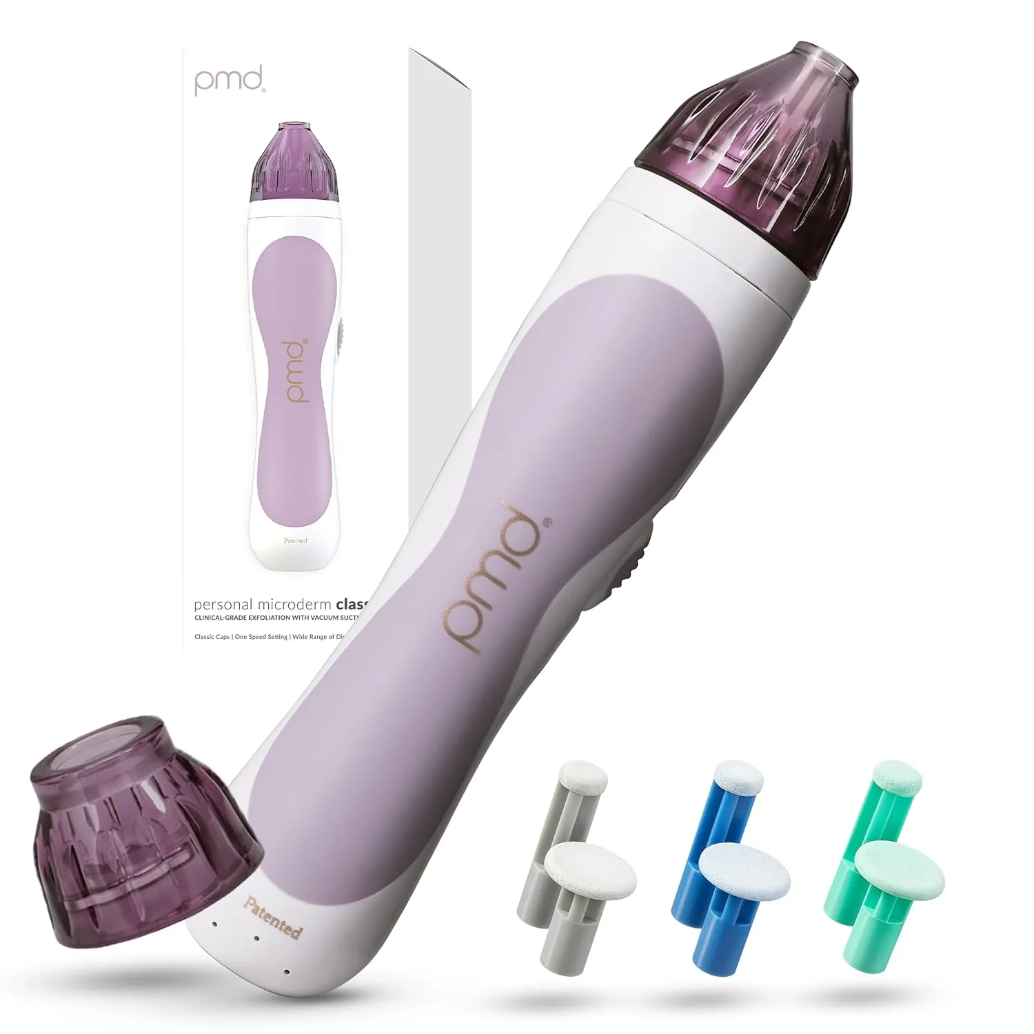 PMD Beauty Personal Microderm Classic - Набор для домашнего использования, инструмент для отшелушивания кожи лица, микродермабразия для ухода за кожей лица и тела., Lavender