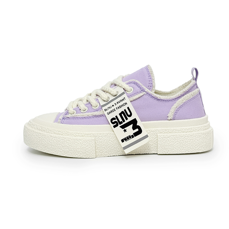 

SLNU 3 Прочные и легкие низкие кеды для скейтбординга унисекс Canvas Shoes - фиолетовые, цвет Purple