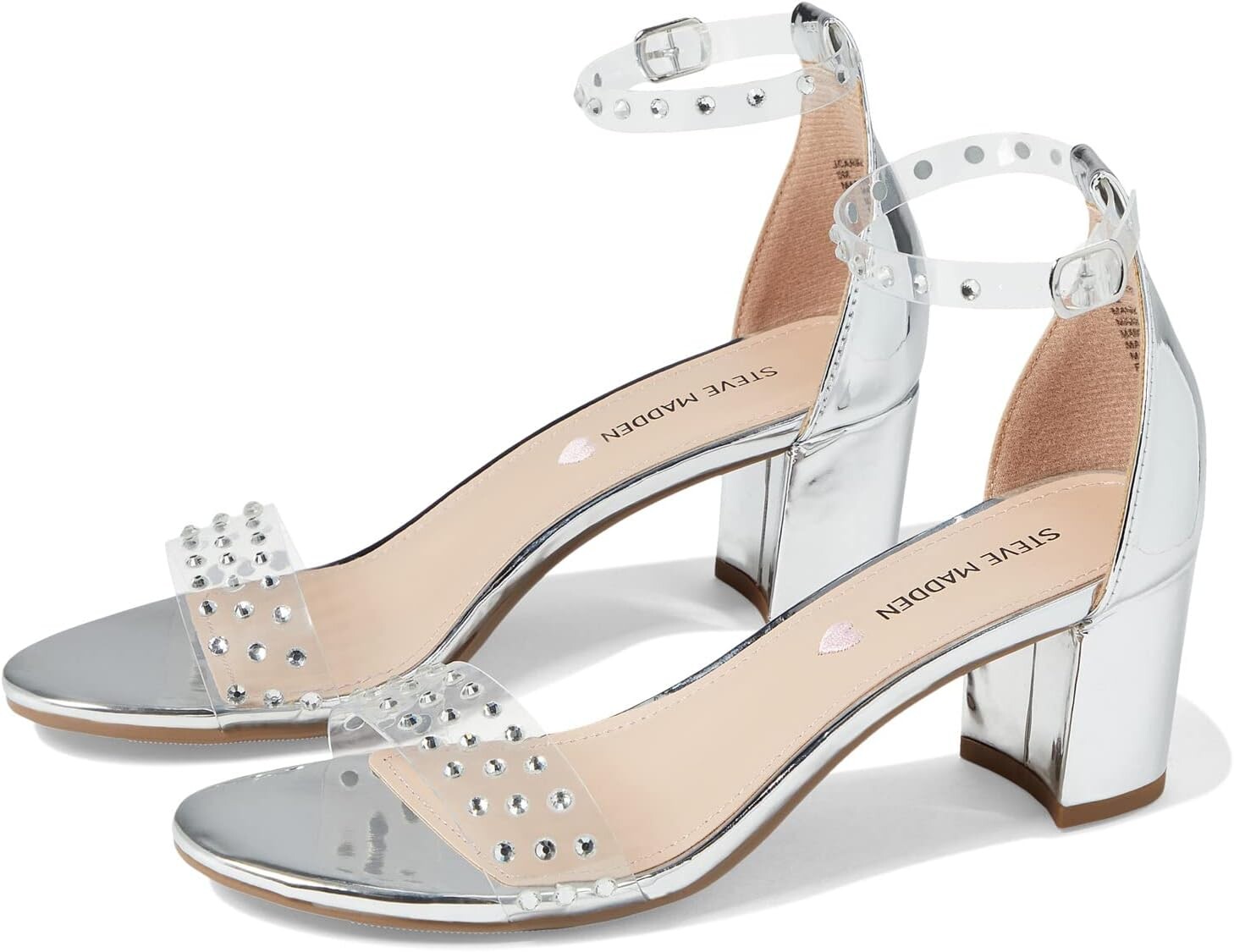 

Босоножки Carrson Steve Madden, цвет Silver Vinyl